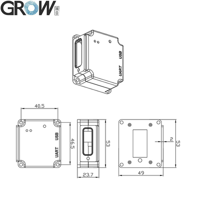 GROW GM75 DC5V USB UART Qr Code Bar Code Fast Speed Global Exposure Barcode Scanner Module Reader For Express Box Hospital