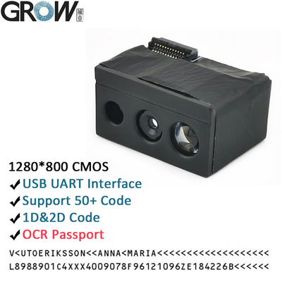 Grow GM69PRO-S 1280 * 800CMOS OCR / 1D / 2D barcodescannermodule Ondersteuning Ocr-paspoortcode
