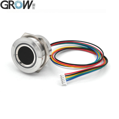 Groei R503-5V DC5V Ronde RGB LED UART Interface MX1.25-6pin Waterdicht Capacitive Fingerprint Module Sensor