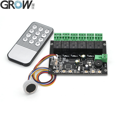 GROEI K219-A+R502-F DC12V 6 Relais K219-A Vingerafdruk Infrarood Afstandsbediening Board+R502-F Waterdichte Kleine Vingerafdruk Module