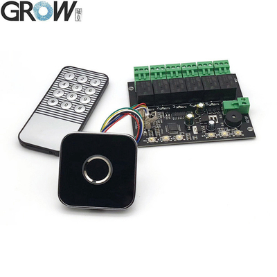 GROW K219-A+R502-AW Vingerafdruk Infrarood Afstandsbediening Board Voor Toegangscontrole Deur Programmeerbare Tijdrelais Uitgang