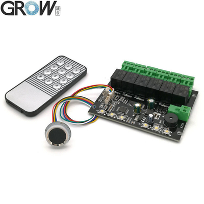 GROEI K219-A+R502-A DC12V 6 Relais Infrarood Afstandsbediening Board Programmeerbare Tijdrelais Vingerafdruk